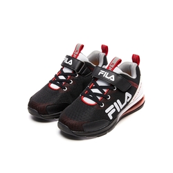 FILA KIDS 大童氣墊慢跑鞋-黑/紅 3-J803V-012