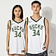 Nike NBA MIL ASSOC 20 男款 白綠色 密爾瓦基 公鹿隊 字母哥 球衣 運動 背心 CW3599-103 product thumbnail 1