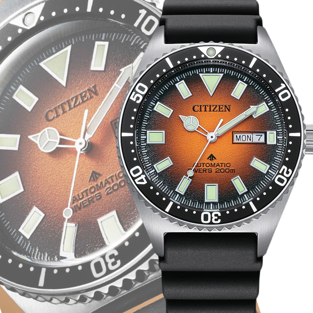 CITIZEN星辰 PROMASTER 200米潛水機械腕錶 NY0120-01Z /41mm