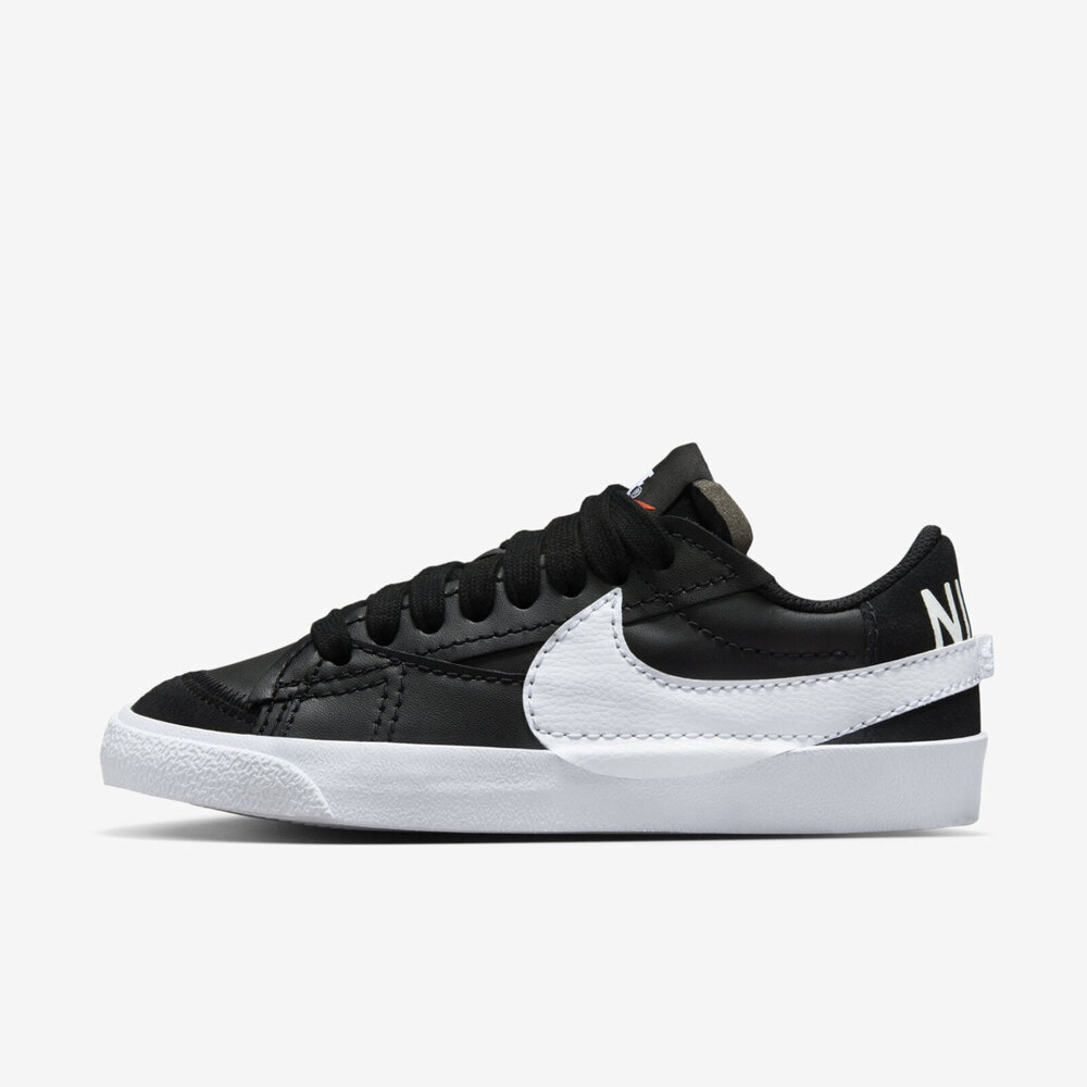 Nike W Blazer Low 77 Jumbo [DQ1470-002] 女 休閒鞋 經典 超大LOGO 黑白