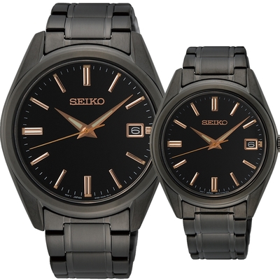 SEIKO 精工 CS 經典時尚對錶 6N52-00A0SD+6N42-00L0SD ˍSK040