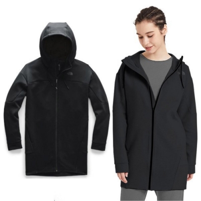 The North Face 女 FlashDry-XD閃電快乾耐磨長袖快排連帽外套_黑 N