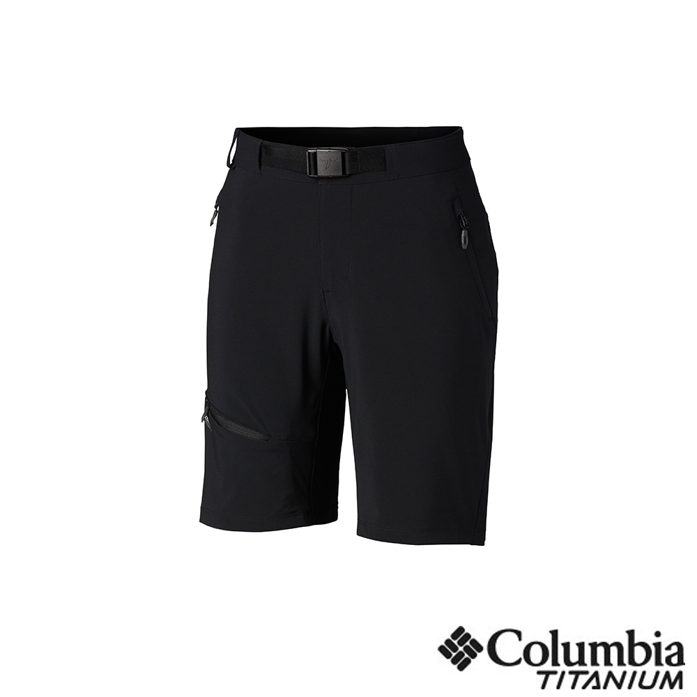 Columbia 哥倫比亞 女款-鈦 防潑短褲-黑色 UAR26520BK
