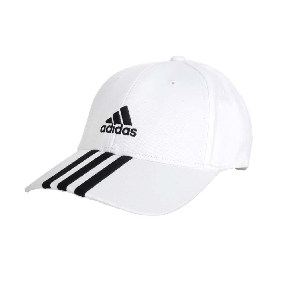 ADIDAS 運動帽-防曬 遮陽 運動 帽子 純棉 愛迪達 II3509 白黑