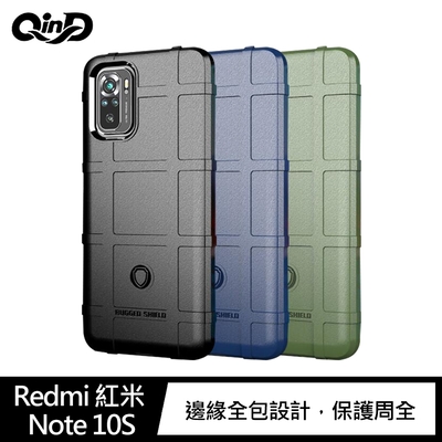 QinD Redmi 紅米 Note 10S 戰術護盾保護套