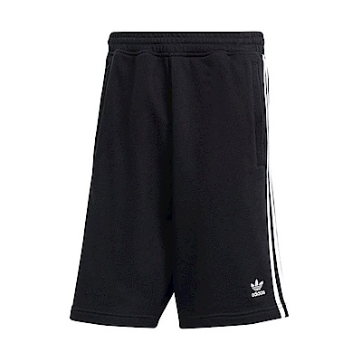 Adidas 3-Stripe Short IU2337 男 短褲 運動 休閒 三葉草 拉鍊口袋 棉質 舒適 黑白