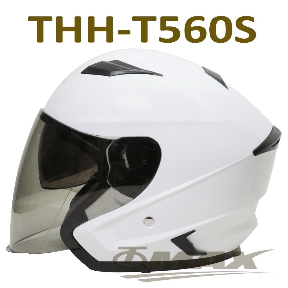 【超值】THH-T560S雙層遮陽鏡片3/4罩安全帽-珍珠白-快 - 半罩式/兒童安全帽 - @網紅直播人氣商品