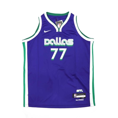 NIKE NBA City Edition 青少年球衣 獨行俠隊 Luka Doncic-WZ2B7BU8P-MAVDL