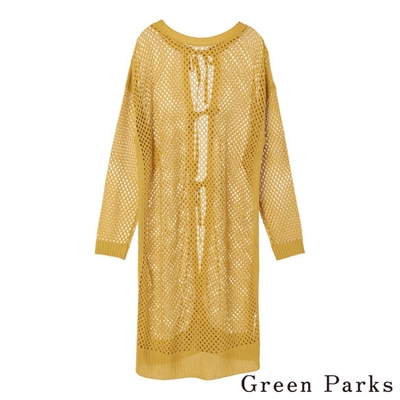 Green Parks 2Way鏤空開襟綁帶連身裙
