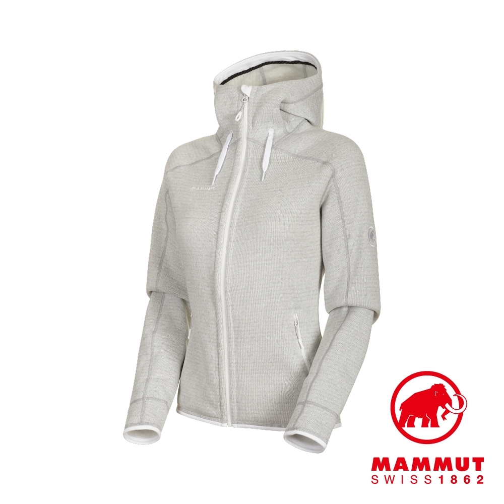 【Mammut 長毛象】Arctic Midlayer 混紡外套 白/灰 女款