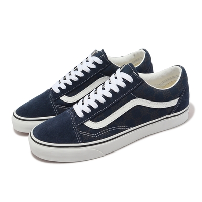 Vans 休閒鞋 Old Skool 男鞋 女鞋 海軍藍 白 麂皮 經典 百搭 VN0A5KRSJDU