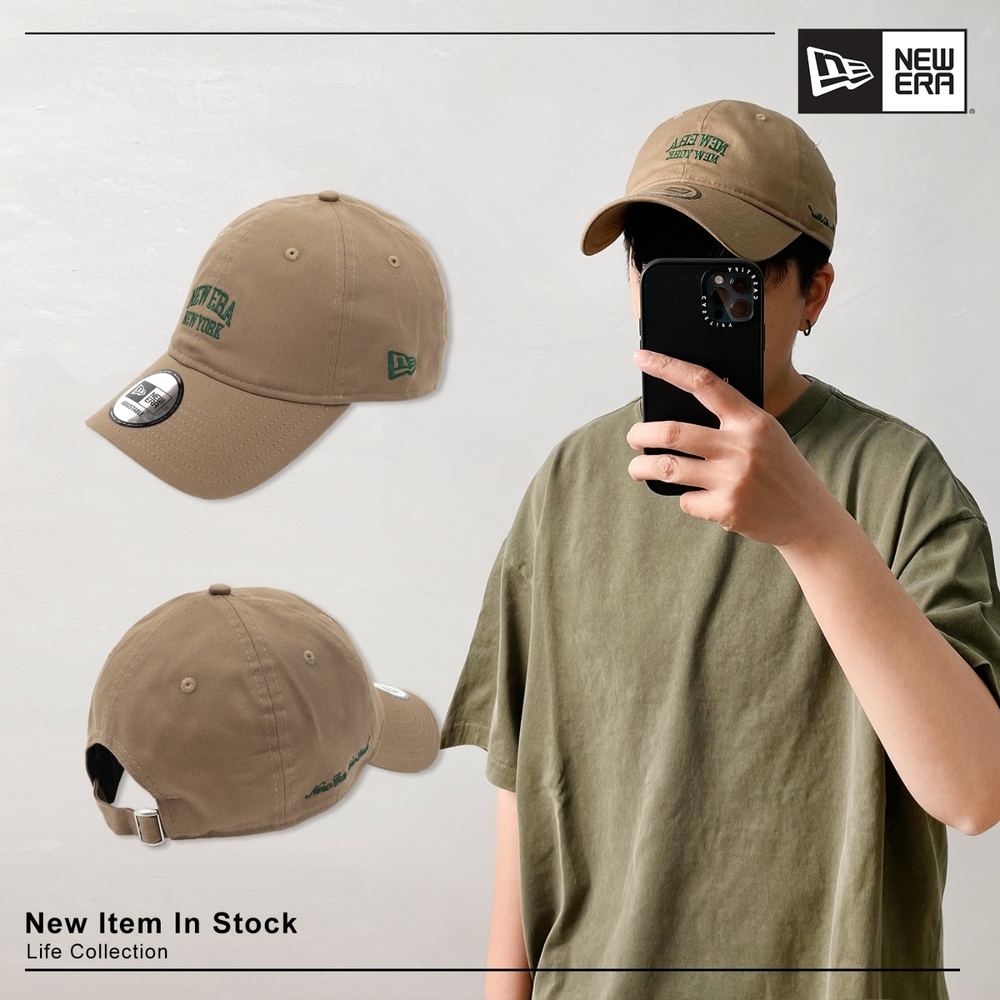 New Era 帽子 940UNST 男女款 棕 綠 老帽 棒球帽 紐約 New York 刺繡 NE13529270