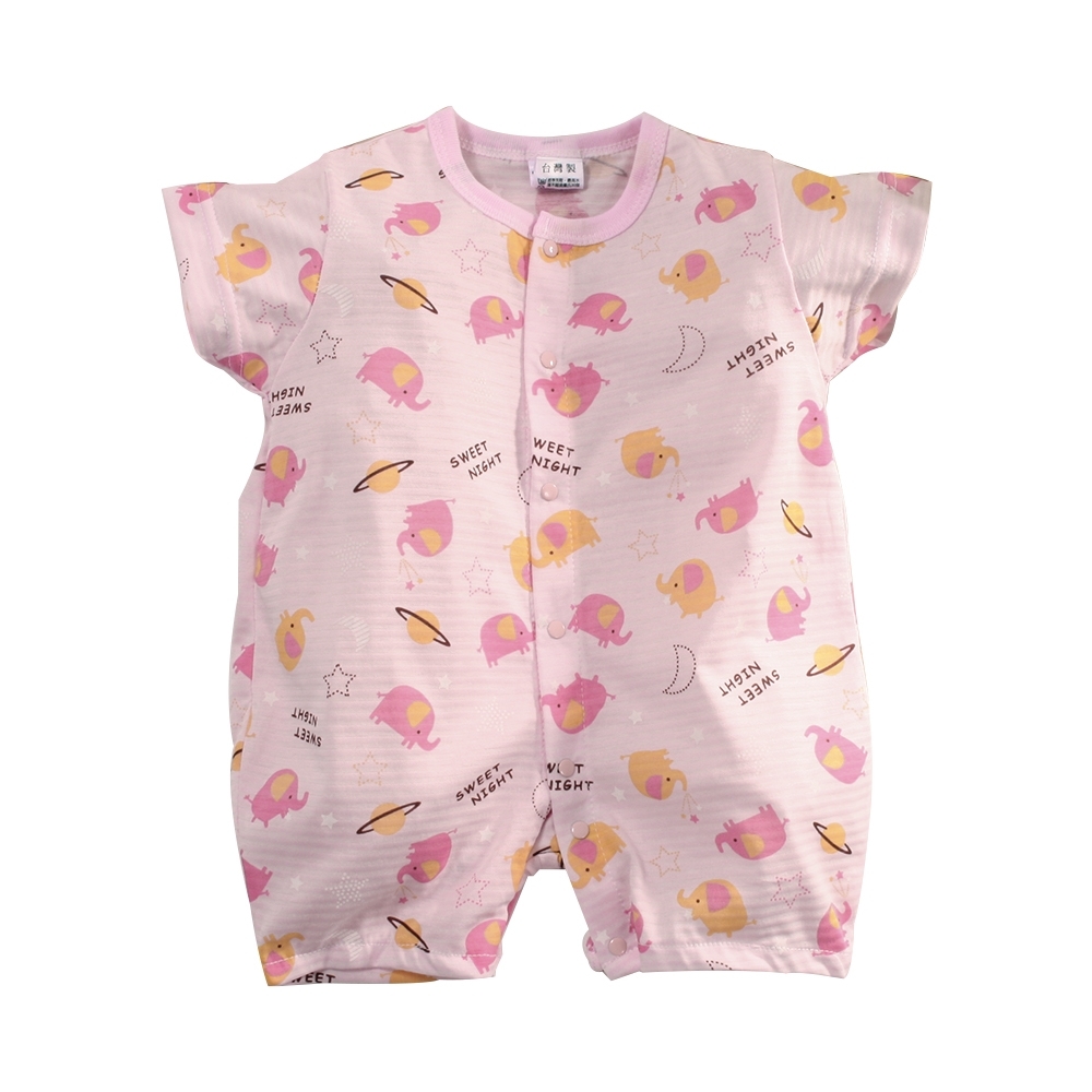 魔法Baby 台灣製薄款嬰幼兒短袖連身衣 k51348