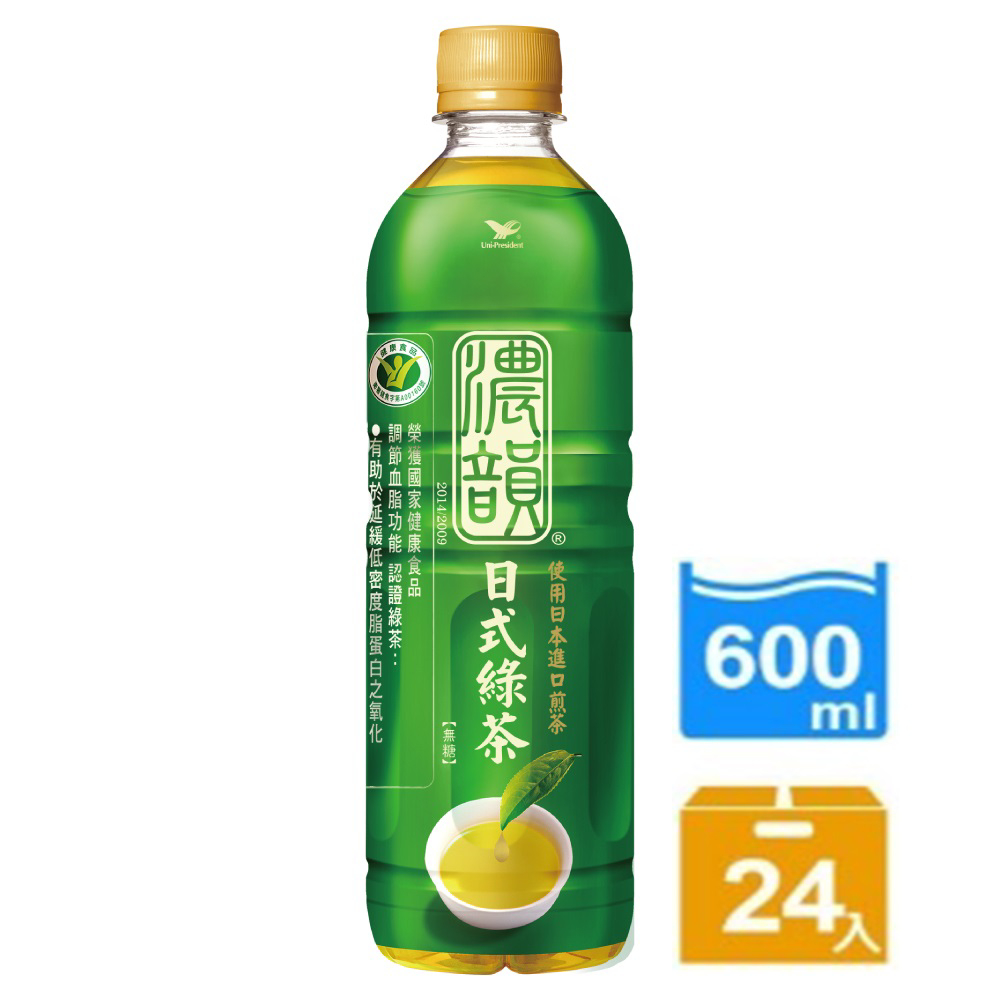 濃韻 日式綠茶(600mlx24入)