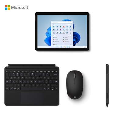 [超值全配組]微軟 Microsoft Surface Go 3 10.5吋(6500Y/8G/128G)黑色+黑色鍵盤、手寫筆、滑鼠組