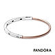 【Pandora官方直營】Pandora Signature I-D 雙色密鑲寶石手環 product thumbnail 1