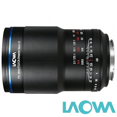 LAOWA 老蛙 58mm F2.8 CA-Dreamer Macro 2x 超微距鏡頭 (公司貨) 標準大光圈定焦鏡 手動對焦 微單眼專用鏡頭