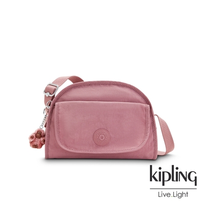 Kipling 粉嫩草莓優格翻蓋側背包-LETICIA