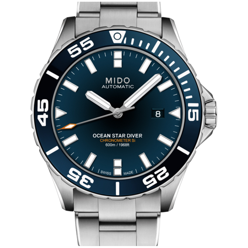 【MIDO 美度】官方授權 OCEAN STAR DIVER 600潛水錶(M0266081104100)