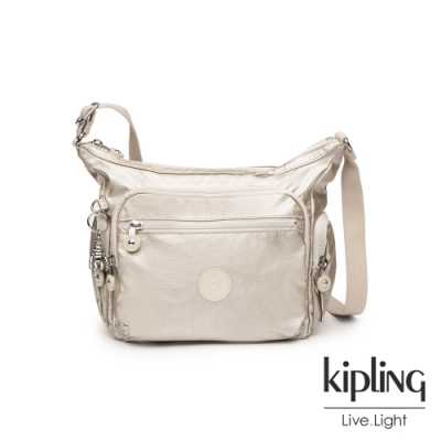 Kipling 星光流沙金多袋實用側背包-GABBIE S