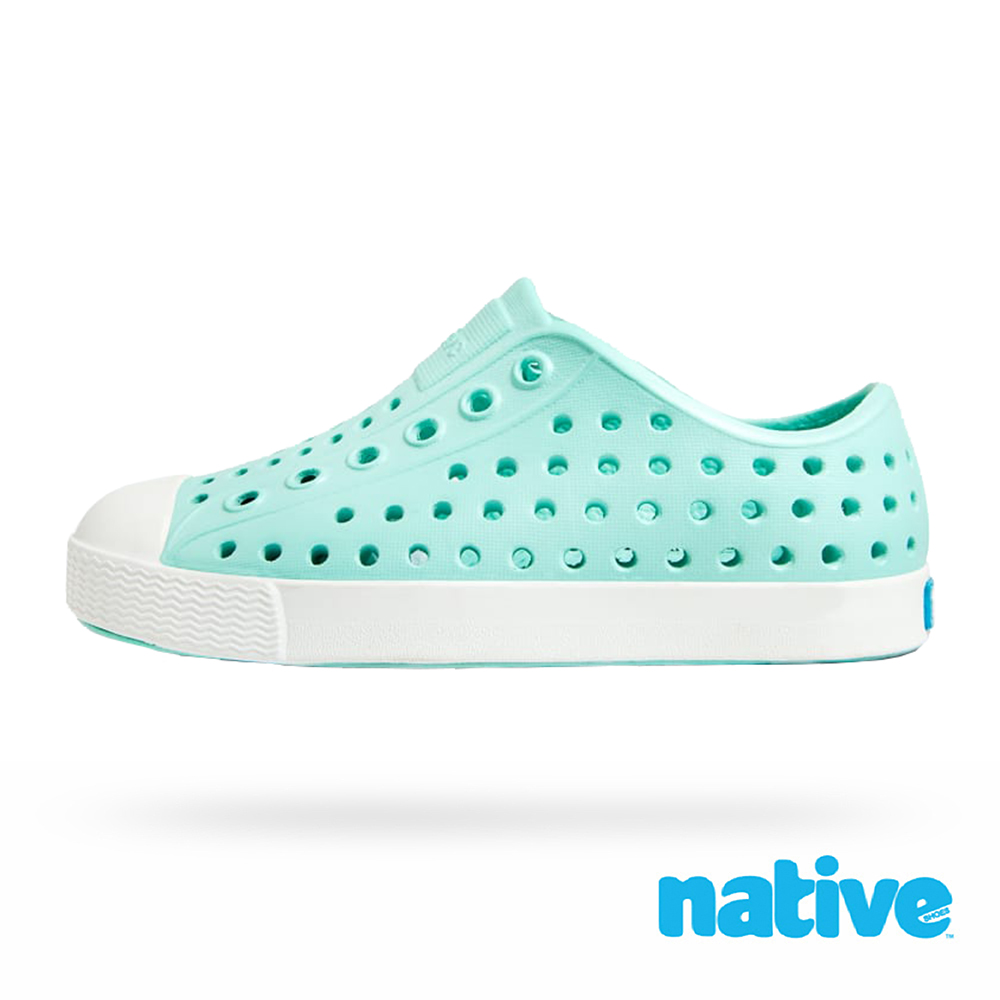 Native Shoes 小童鞋 JEFFERSON 小奶油頭鞋-繡球藍x貝殼白