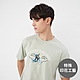 GIORDANO 男裝滿版印花短袖上衣 山系服系列 - 21 霜松綠 product thumbnail 1