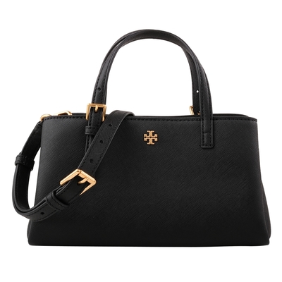 TORY BURCH - 金屬LOGO防刮兩用包(黑)mini