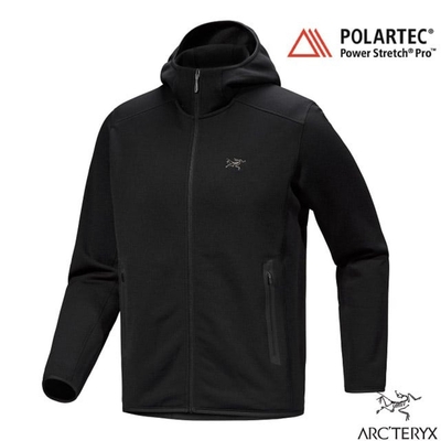 【ARCTERYX 始祖鳥】男 Kyanite Hoody 抓絨保暖連帽外套.夾克_X000008446 黑