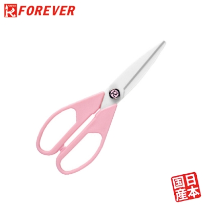 FOREVER 鋒愛華銀抗菌陶瓷剪刀21.2cm(粉)