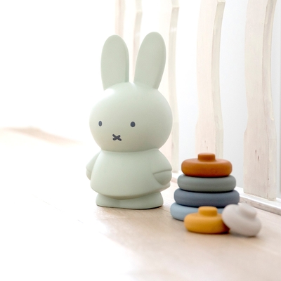 【比利時AP MIFFY】Miffy米菲兔莫蘭迪公仔存錢筒(中號)-藍綠色