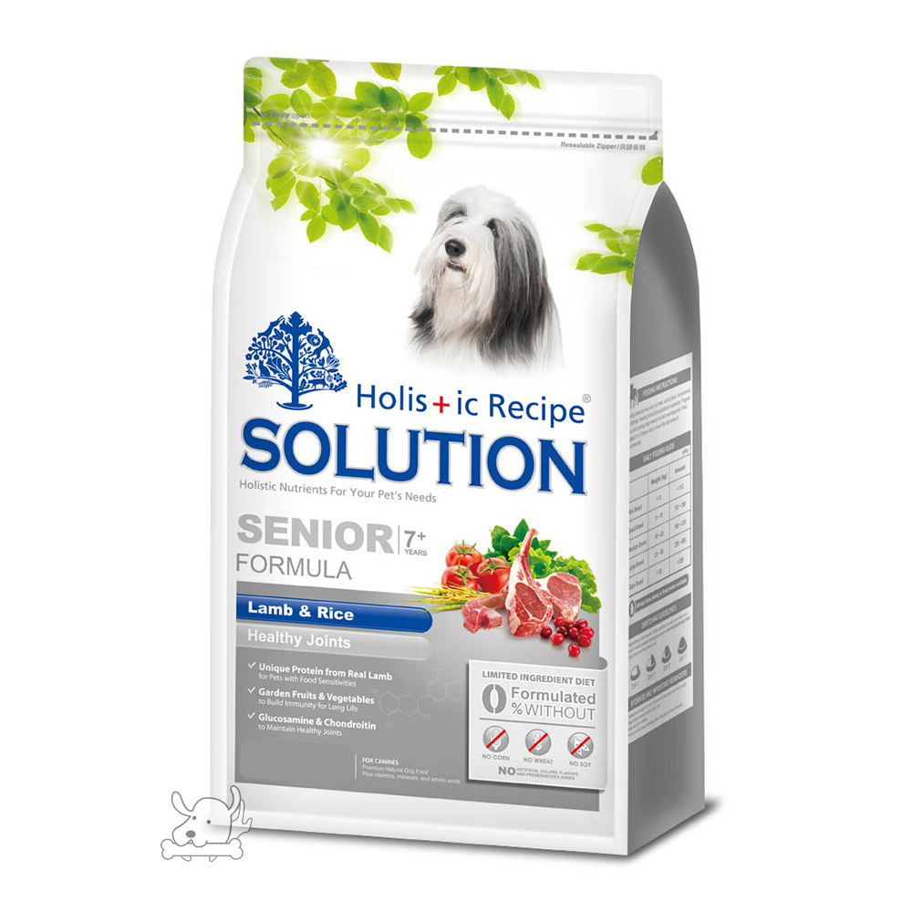 耐吉斯SOLUTION  高齡犬 關節保健配方 羊肉＆田園蔬菜3Kg