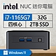 Intel系列【mini大犬座Win】i7-1165G7四核 迷你電腦(32G/2T SSD/Win11)《BNUC11TNHi70000》 product thumbnail 1