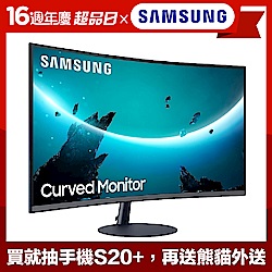 SAMSUNG C24T550FDC 24型1000R曲面螢幕