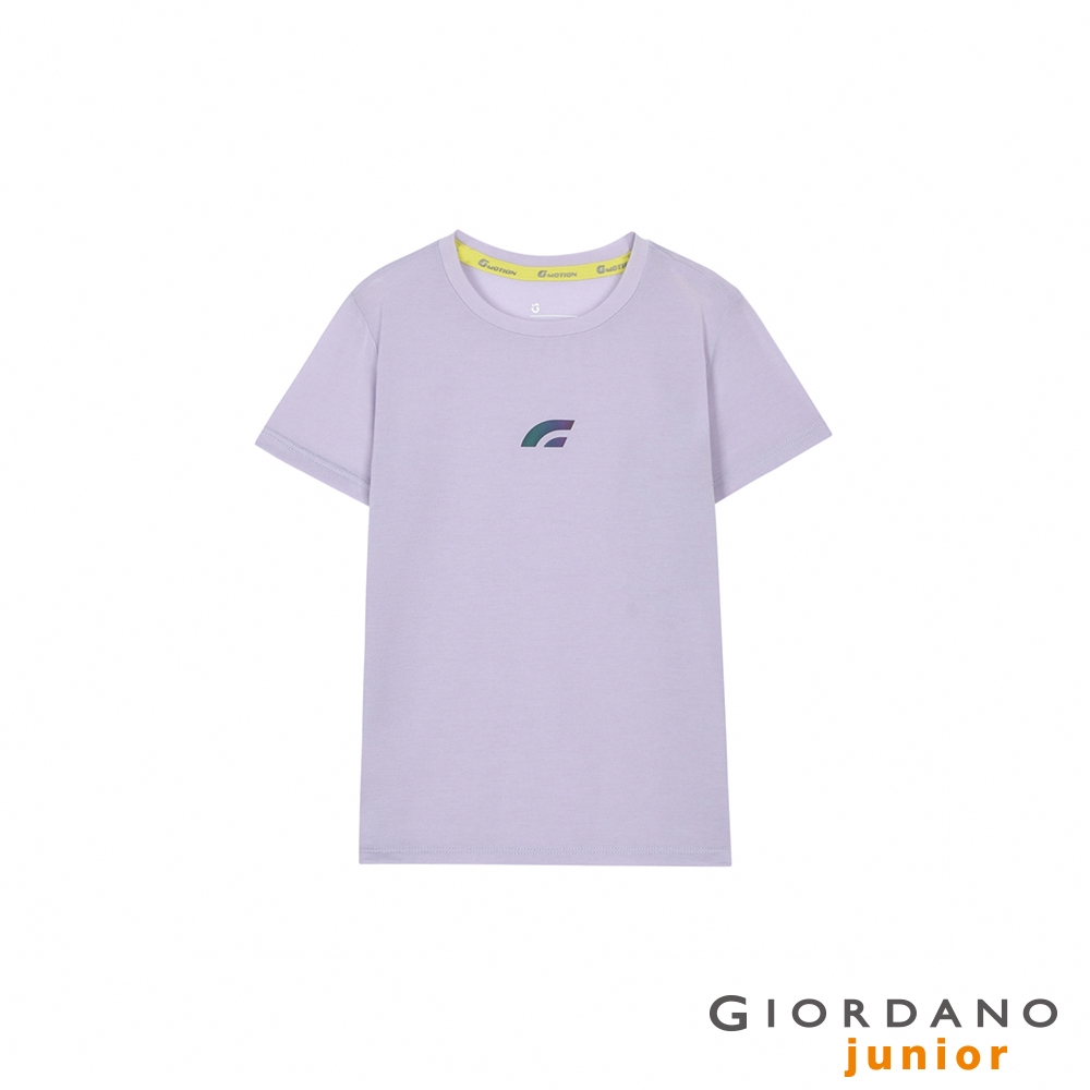 GIORDANO 童裝G-MOTION超輕量涼感上衣 - 89 仿段彩蘭花瓣紫