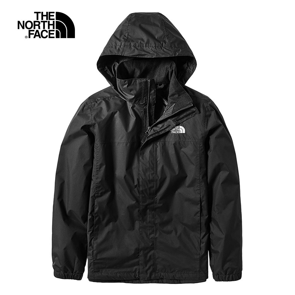 The North Face 男 防水透氣衝鋒外套 黑-NF0A49F7JK3