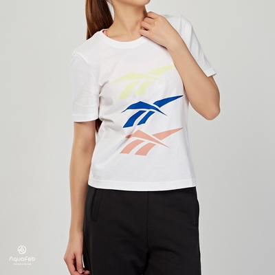 Reebok Classics 女款 白色 休閒 經典 大LOGO 短袖 FI8550