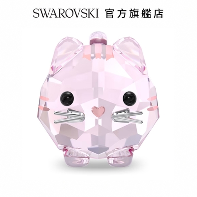 SWAROVSKI 施華洛世奇 Chubby Cats粉紅貓