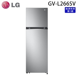 LG樂金 266公升 一級能效智慧變頻雙門冰箱 GV-L266SV