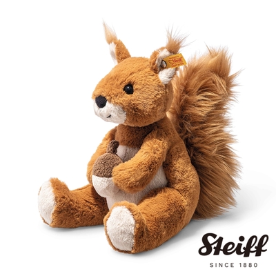 STEIFF Soft Cuddly Friends Phil Squirrel 松鼠 動物王國_黃標