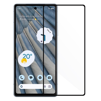 Metal-Slim Google Pixel 7a 全膠滿版9H鋼化玻璃貼-晶鑽黑