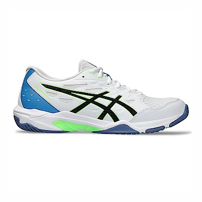 Asics GEL-Rocket 11 [1071A091-102] 男 排球鞋 室內運動 訓練 抗扭 穩定 緩震 白藍