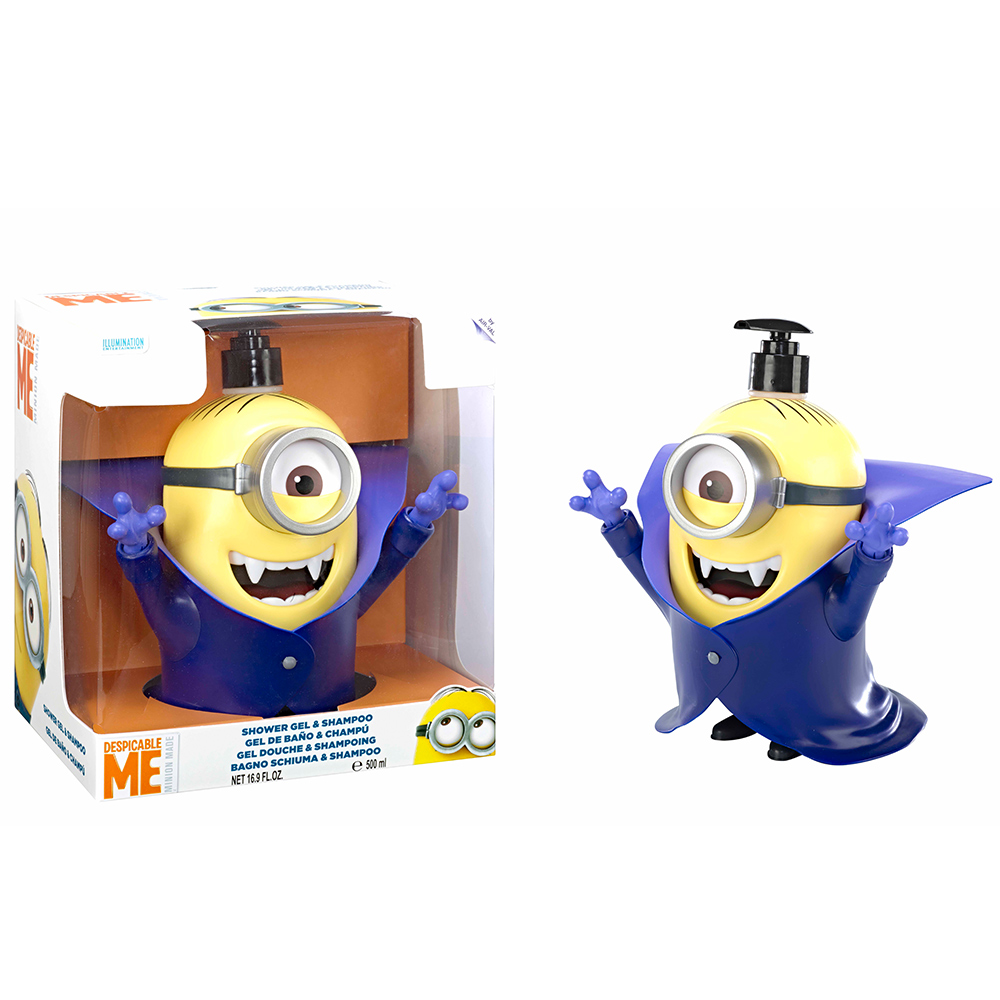 MINIONS小小兵 德古拉 3D珍藏限量版公仔 二合一沐浴洗髮精 500ml