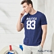 Nautica立體感LOGO圖騰短袖TEE-深藍 product thumbnail 1