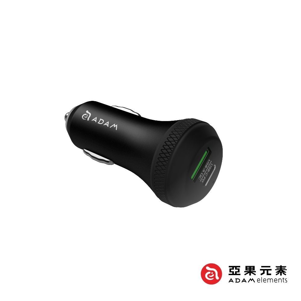 亞果元素 OMNIA C1 USB-C PD & QC 36W 極速車充 黑