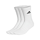 adidas 襪子 Cushioned Crew Socks 男女款 白 黑 基本款 長襪 中筒襪 愛迪達 三雙入 HT3446 product thumbnail 1