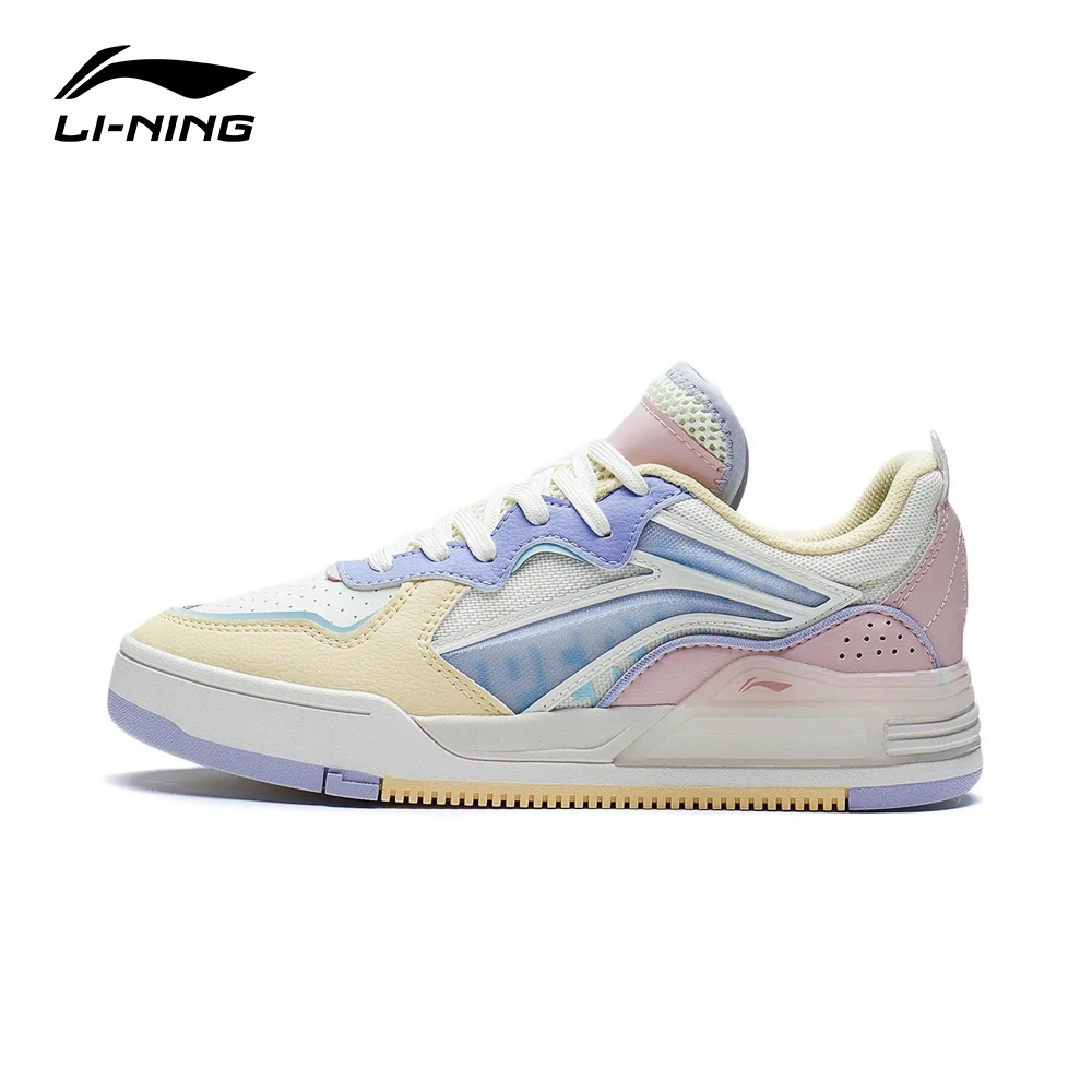 【LI-NING 李寧】惟吾 V1 女子 回彈 舒適 經典 休閒鞋 白/?/桃粉色 AGCS030-2