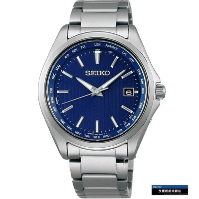 SEIKO 精工 經典太陽能電波錶-7B75-0AA0B(SBTM289J)__SK043