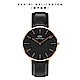 Daniel Wellington DW 手錶 Classic Sheffield 40mm爵士黑真皮皮革錶 DW00100127 product thumbnail 1