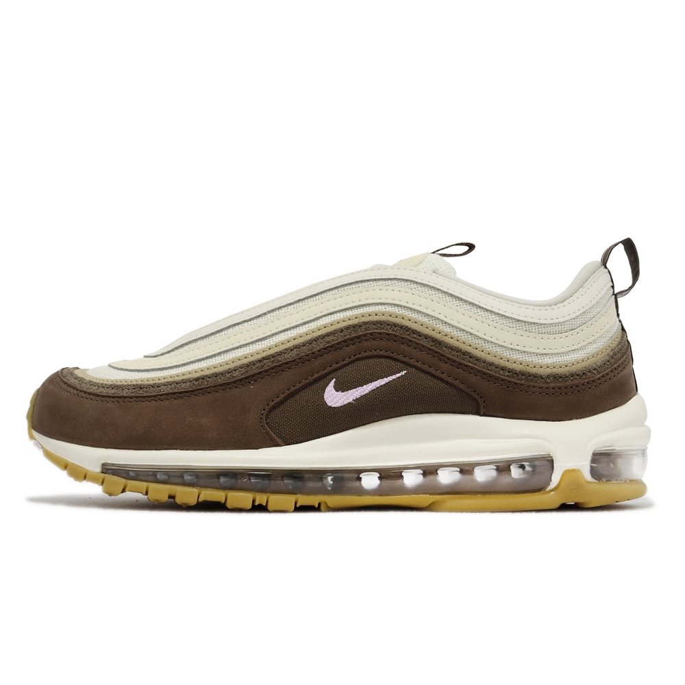 Nike 休閒鞋Air Max 97 PRM 男鞋咖啡棕米白經典子彈鞋絨面氣墊DQ8996