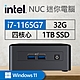 Intel系列【mini牧夫座Win】i7-1165G7四核 迷你電腦(32G/1T SSD/Win11)《BNUC11TNHi70000》 product thumbnail 1